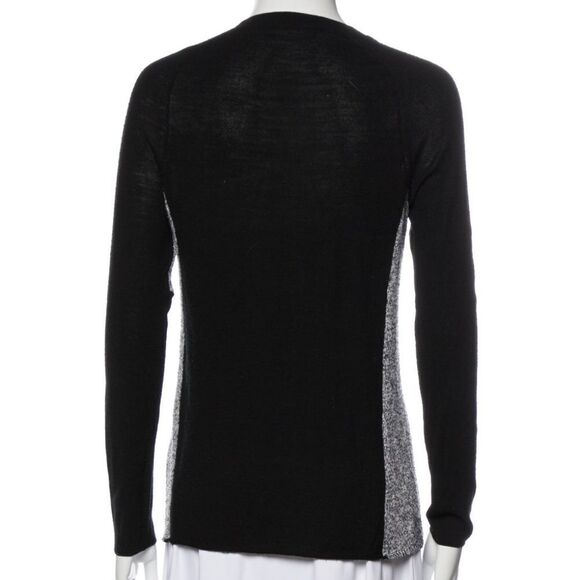 DEREK LAM 10 CROSBY Colorblock Pattern Wool Crew Neck Sweater S - Picture 6 of 8